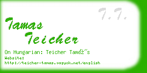 tamas teicher business card